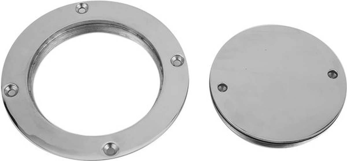 Bootdeksel, 4 inch Binnen Diameter RVS Ronde Toegangshatch Cover Met Afneembare Deksel En Sleutel, Spiegelschoon Maritieme Boot Inspectie Hatch Accessoires Voor RV Marine