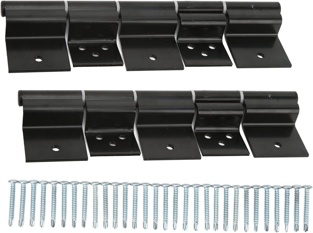 Friction Hinge Kit voor RV Deuren - Stalen Scharnieren voor 5th Wheel en Travel Trailers - Zwart en Duurzaam