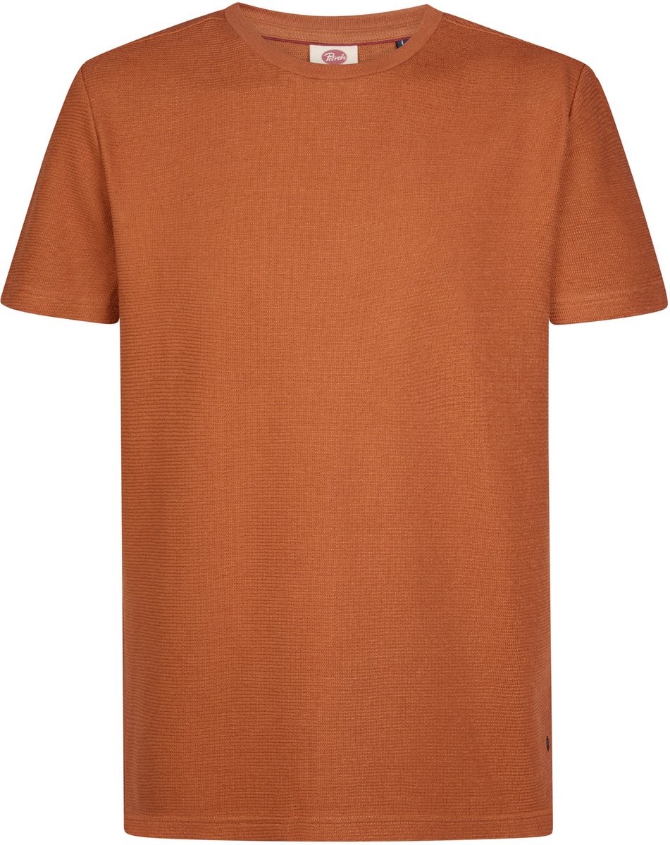 Petrol Industries - Heren Katoenen T-shirt owens - Oranje - Maat S