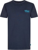 Petrol Industries - Jongens Katoenen T-shirt met print forgepath - Blauw - Maat 164