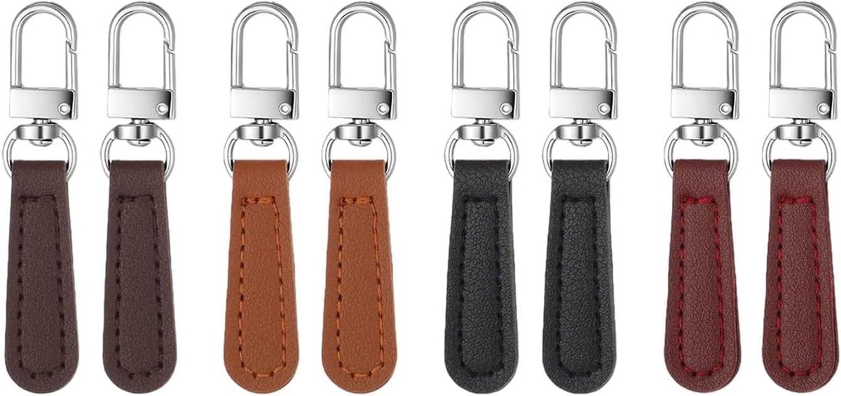 Set van 8 Vervangende Zip Tassen voor Koffers, Rugzakken en Handtassen in Diverse Kleuren