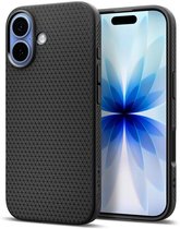 Spigen Liquid Air Hoesje Geschikt voor Apple iPhone 17 - Back Cover Flexibel TPU Matte Zwart
