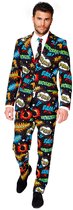 OppoSuits Badaboom Pak - Mannen Kostuum - Carnavalskleding - Gekleurd - Maat 56