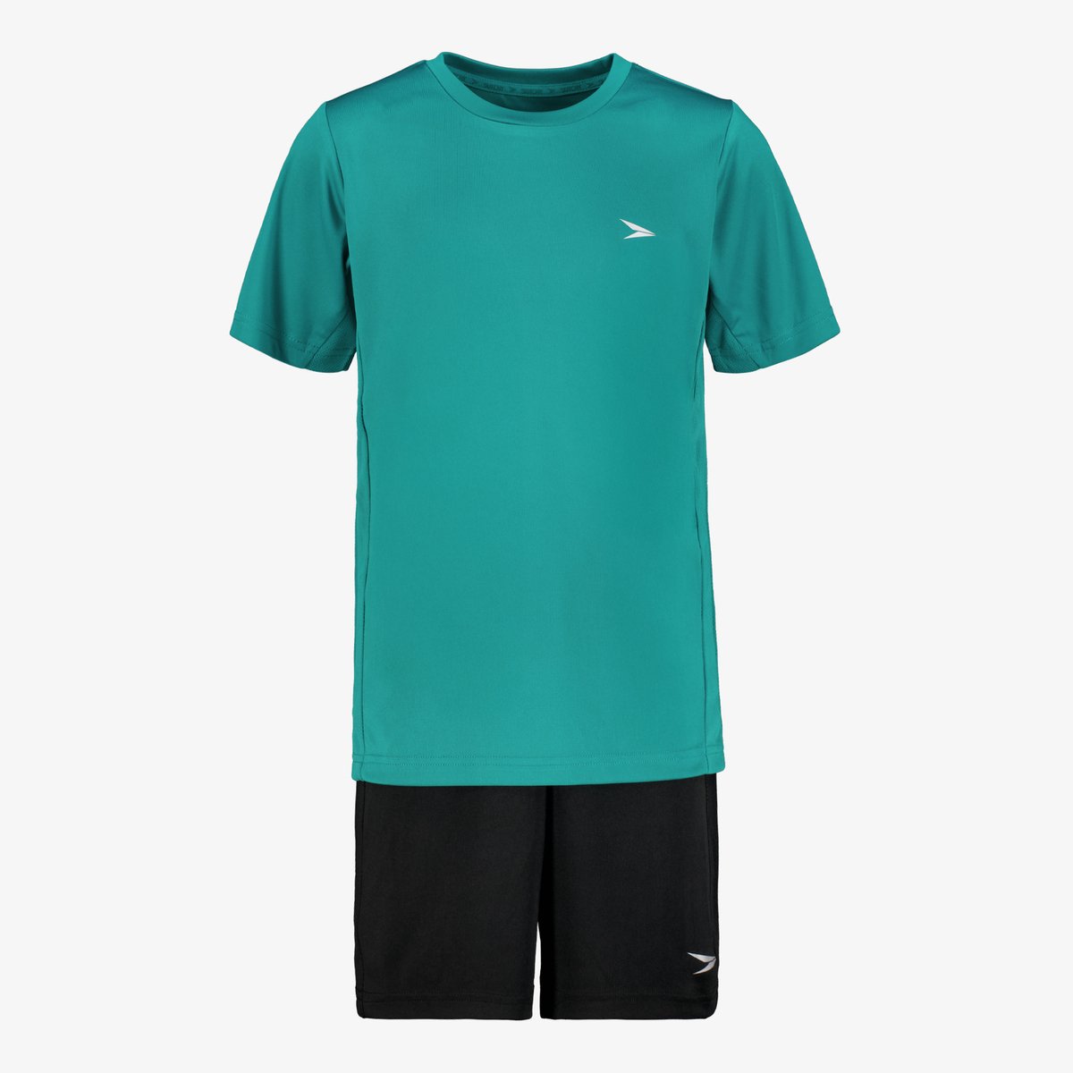 Dutchy tweedelig kinder sport set groen zwart - Maat 176