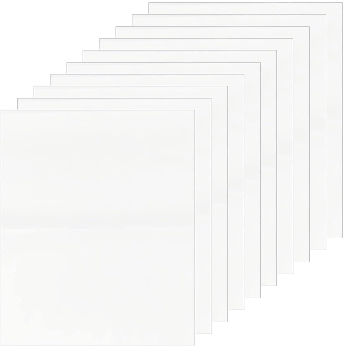 Dubbelzijdige Strijkpatch - Hechtbare Vliesinterface voor Strijken en Naaien, 10 Stuks (25 x 30 cm)