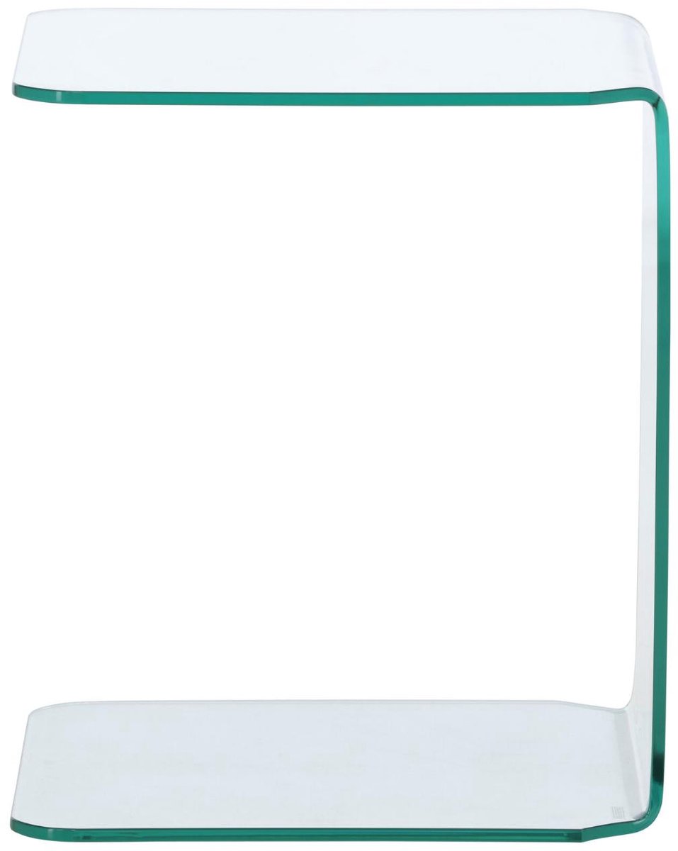 Telemark bijzettafel, helder glas.