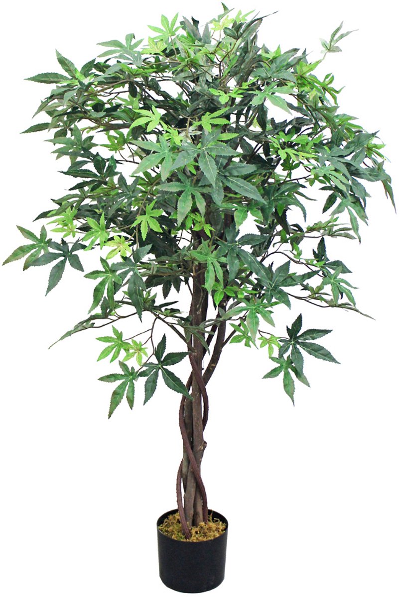 Valse Kunstmatige Plant Esdoorn Decoratie Echt Hout 120cm DECOVEGO