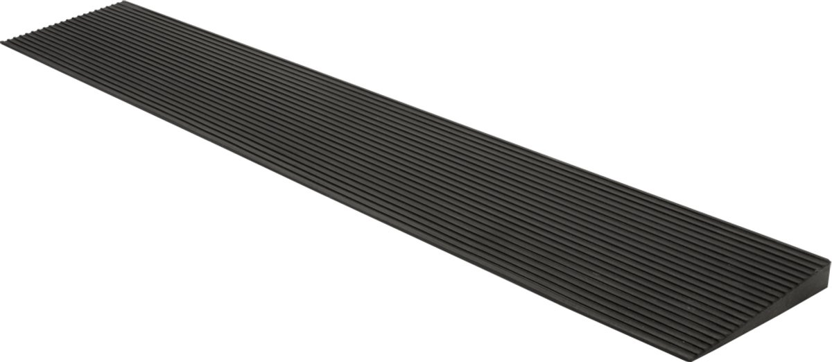 Rubberen oprit – Toegangsoprit, stoeprandoprit, rolstoeloprit, opritwig, drempeloprit, drempelhulp, opstapoprit – Hoogte: 20 mm – Kingpower