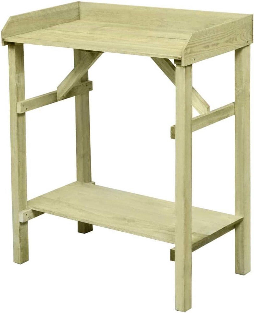 Plantentafel Hout - Kweektafel Werktafel - Planten Verpotten - Geïmpregneerd Grenenhout - 75 x 40 x 90 cm - Natuurlijk Hout