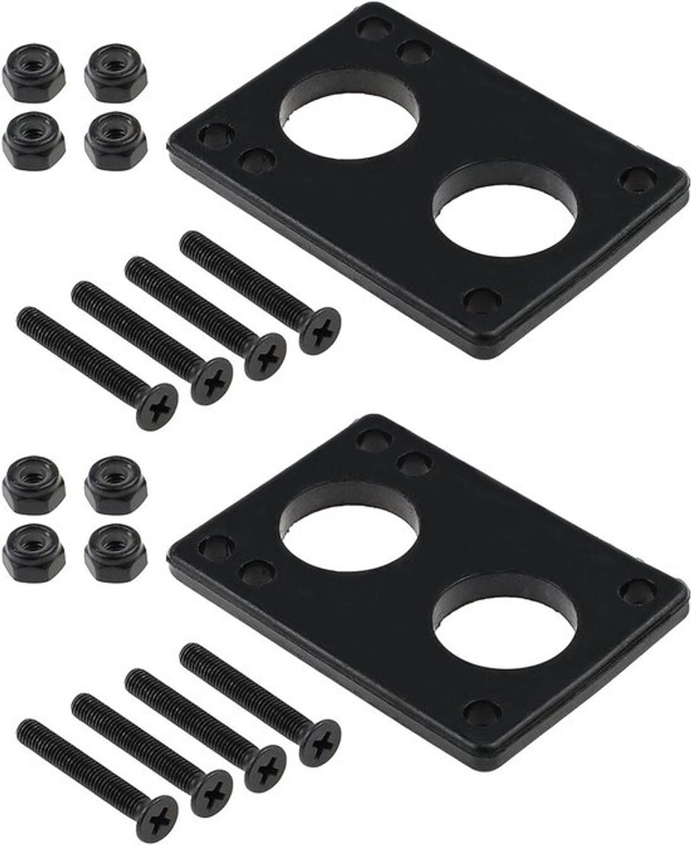 Skateboard Longboard Riserpads Accessoires Reparatie Bescherming – Schokdemping 10 Stuks 6 mm Afdichting Met Brug Nagel.