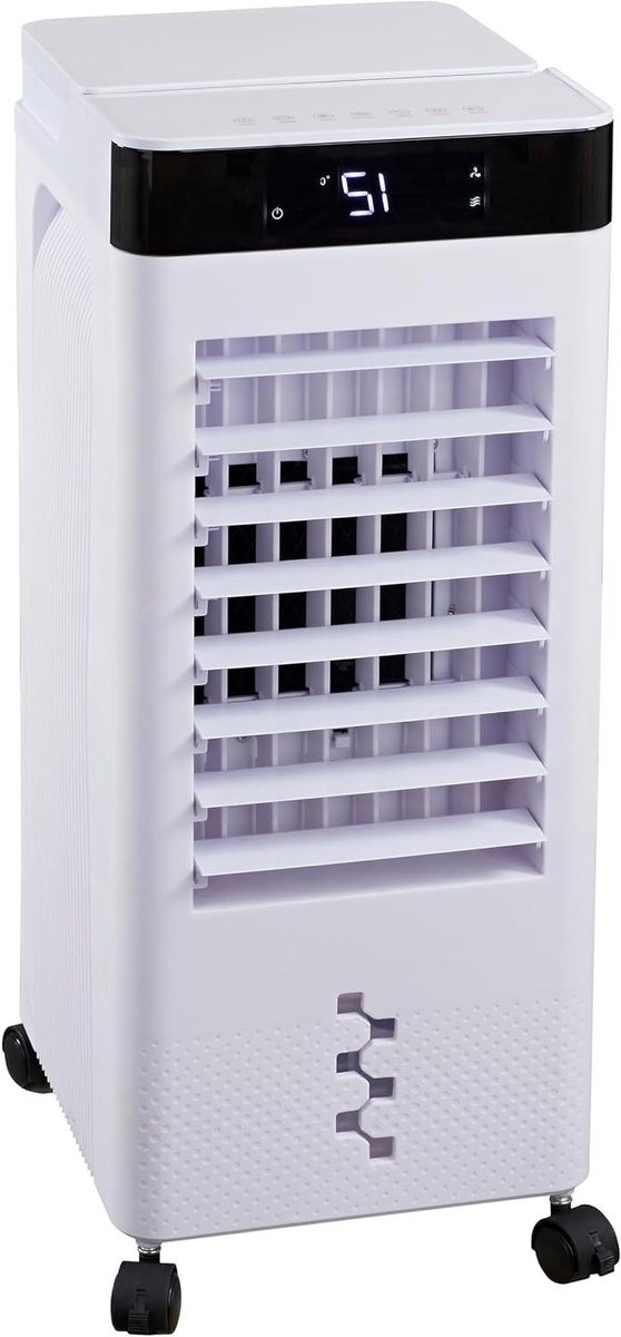 Verdampingsventilator - Mobiele Airco - Ruimte Koelen - Met Ventilatie Functie - 58 cm Hoog - Wit
