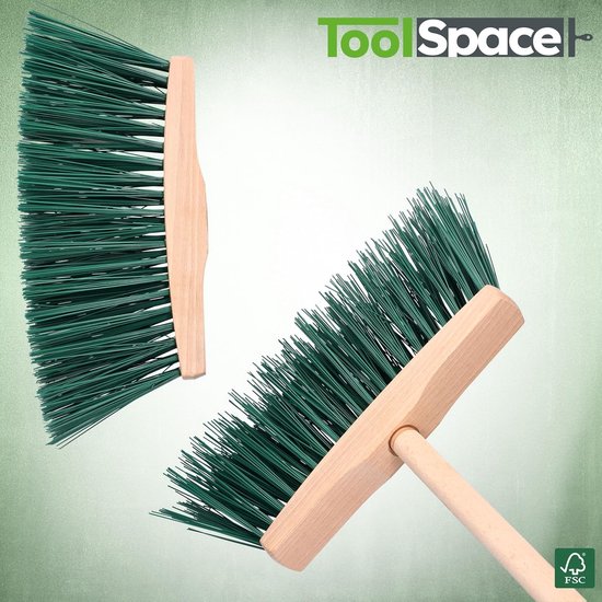 Set van 2 heavy-duty bezems - geschikt voor binnen en buiten - 24 cm — afbeelding 3