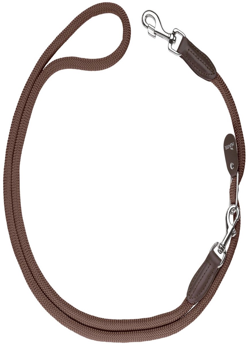 Hunter Looplijn Vario Freestyle - Hondenriem - Ø8x260 cm Bruin