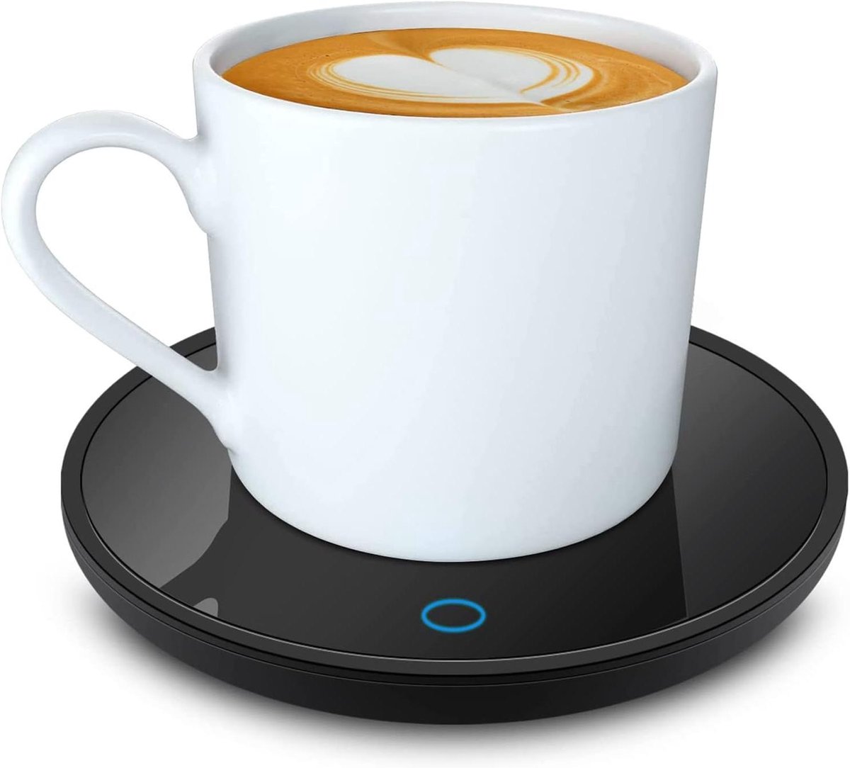 Elektrische Mok Warmer - Verwarmingsplaat Drankjes - Drinken Warm Houden - Automatische Uitschakeling - 9 cm Diameter - Zwart