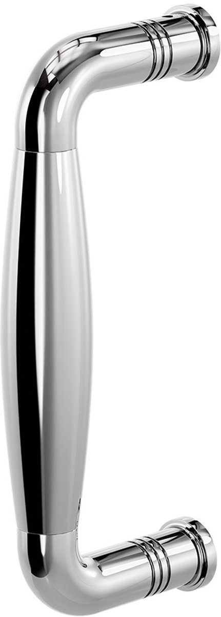 Deurgreep - RVS gepolijst - RVS - GPF - GPF4919.49B gebogen 157x62/141mm RVS gepolijst