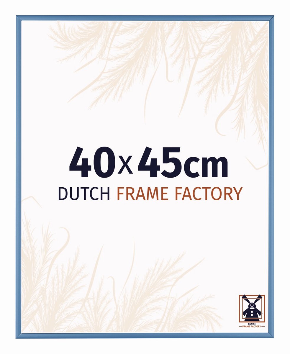 Fotolijst 40x45 cm - Aluminium - Staal Blauw - Kampen