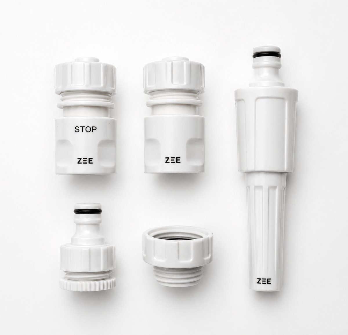 ZEE® | Slangkoppelingen | Connector | 10 | Wit