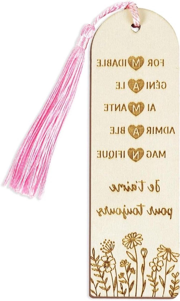 Bladwijzer met bijpassende envelop, ideaal als cadeau voor Moederdag, verjaardag en Kerstmis, praktisch en stijlvol geschenk voor boekenliefhebbers