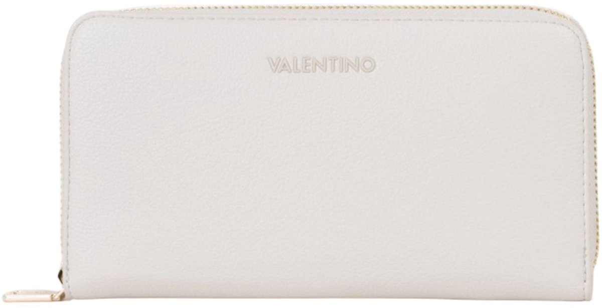 VALENTINO portemonnee Farn Zip Around Wallet Ecru crème