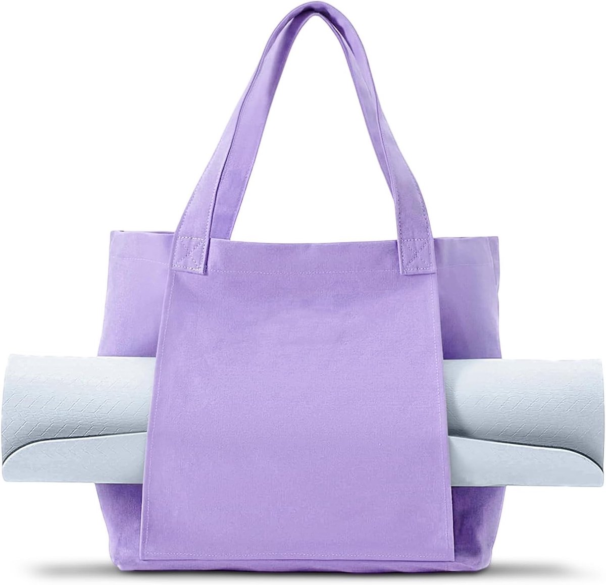 Yoga Tas voor Vrouwen, Sporttas met Vochtcompartiment, Fleshouder en Volledige Rits, Ideaal voor Yoga Matten en Accessoires, Perfect voor Fitness en Reizen
