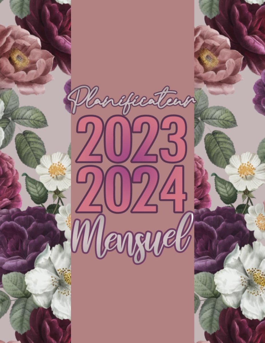 SnelShoppen - Agenda 2023-2024 A4 - Planificateur Mensueel met Notitiepagina's, Vakanties, Doelen en Takenlijst - Ideaal voor Organisatie en Planning