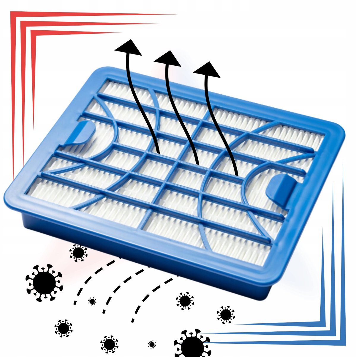 AreoSe - HEPA-filter voor Zelmer Odyssey Jupiter Syrius - 8 stuks
