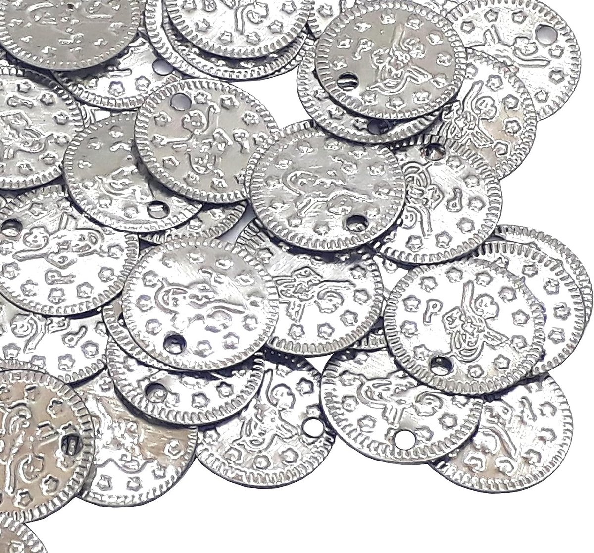 Kralen, Ottomaanse tugra pailletten, 15 mm, sieraden, bedels voor riem, muntensieraden, haarsieraden, oosters, hoofdtooi, buikdanskostuum