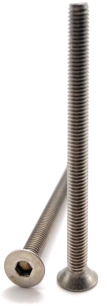 M3 x 40 mm verzonken kop BTR roestvrij staal A2 | Ø 3 x 40 mm - M3 x 40 mm | FHC binnenzeskantschroeven (inbussleutel) ISO 10642 / DIN 7991 | schroeven roestvrij staal A2 (V2A/304) - 10
