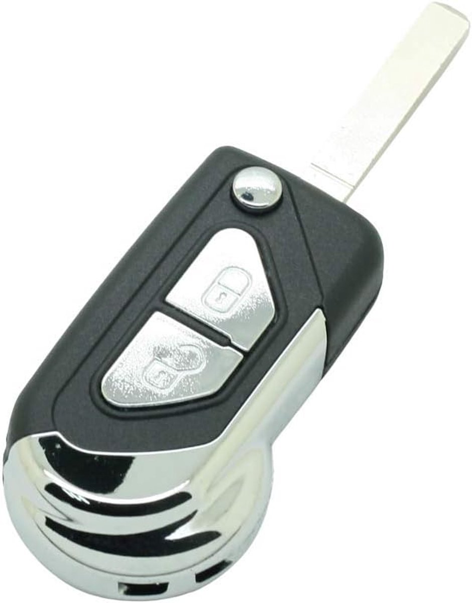 Sleutelbehuizing Compatibel met CITROEN DS3 C3 2 Knoppen VA2 Blad Sleutelvrije Toegang Afstandsbediening Flip Key Case Fob PG321