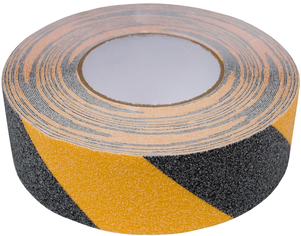 plakband geel/zwart 50 mm x 18 meter