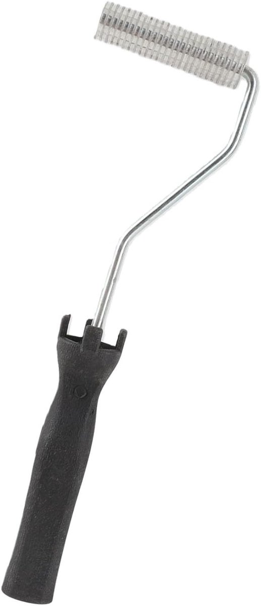 Verfrollen, aluminiumlegering glasvezel bubble lamineerroller ABS handvat voor GRP FRP hars werk glasvezel roller set (21 x 75 mm)