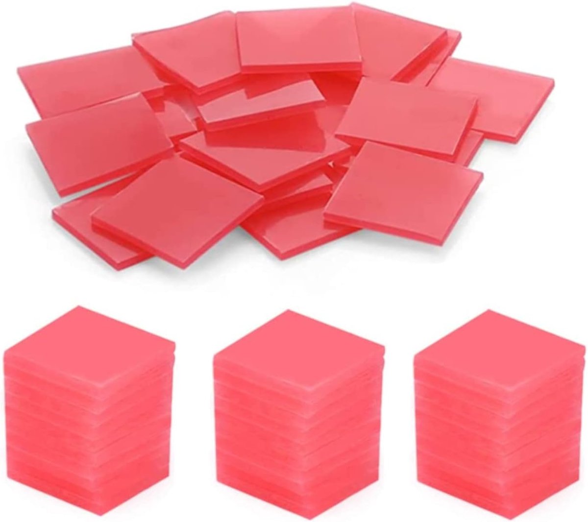 Schilderij Lijm Klei, 50 Stuks Diy Schilderen Lijm Klei Kruissteek Schilderen Set Tool Diamant Schilderen Wax voor 5D Diamant Schilderen Boren Borduurwerk Kruissteek Diamant Schilderen 2,5 x 2,5 cm