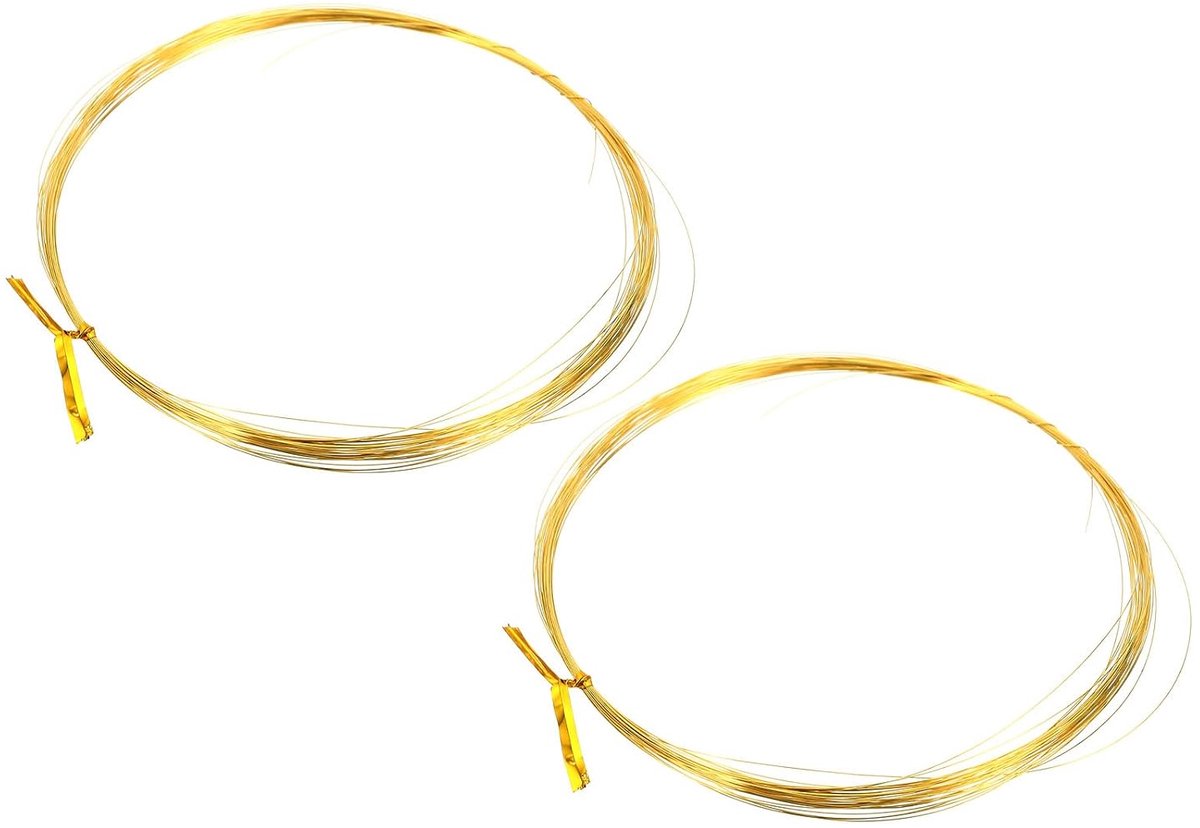 Draad, 2 stuks, diameter 0,2 mm, spoel van puur knutseldraad voor het maken van sieraden, kralen, tuinplanten