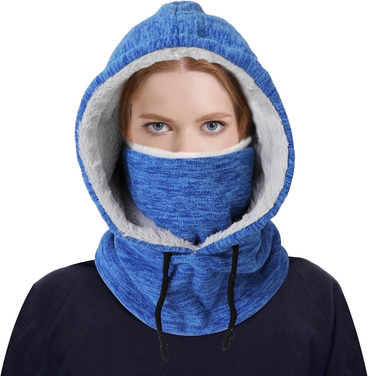 Bivakmuts Winddicht Skimasker Thermische Fleece Capuchon Winter Outdoor Sport Masker Hood Hoed Unisex Zwaargewicht Warm Motocycle Gezicht Cover Hoed