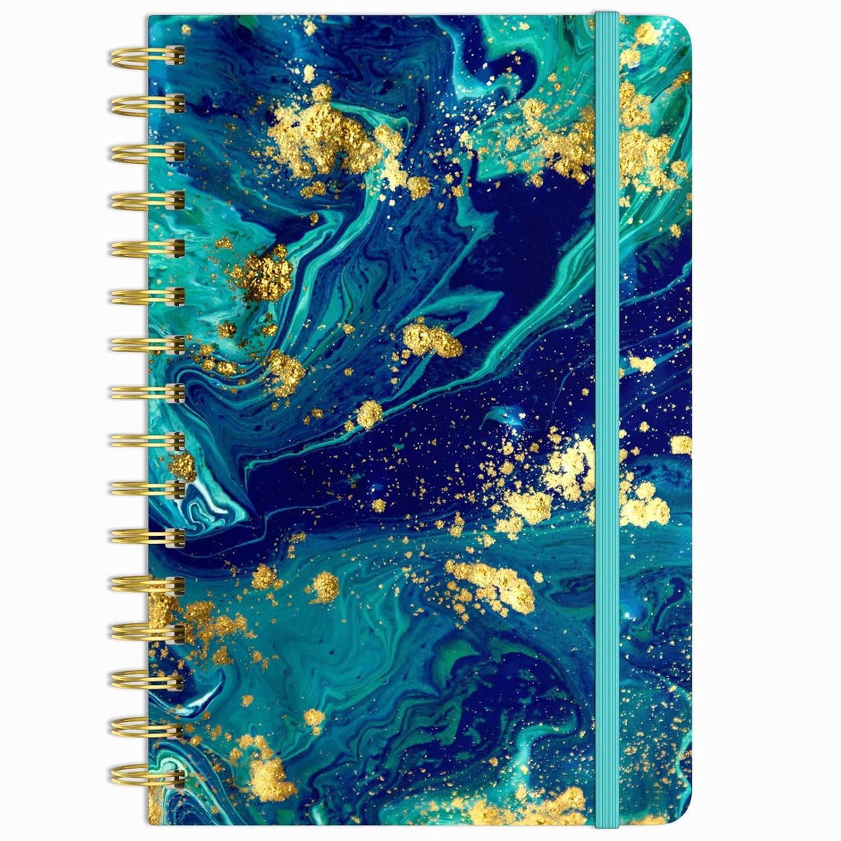 Journal Notebook, marmer hardcover gevoerd dagboek voor vrouwen, medium 15,2 x 21,3 cm, 160 pagina's dik papier, schattige A5 college gelijnde notitieboeken voor journaling, schrijven,
