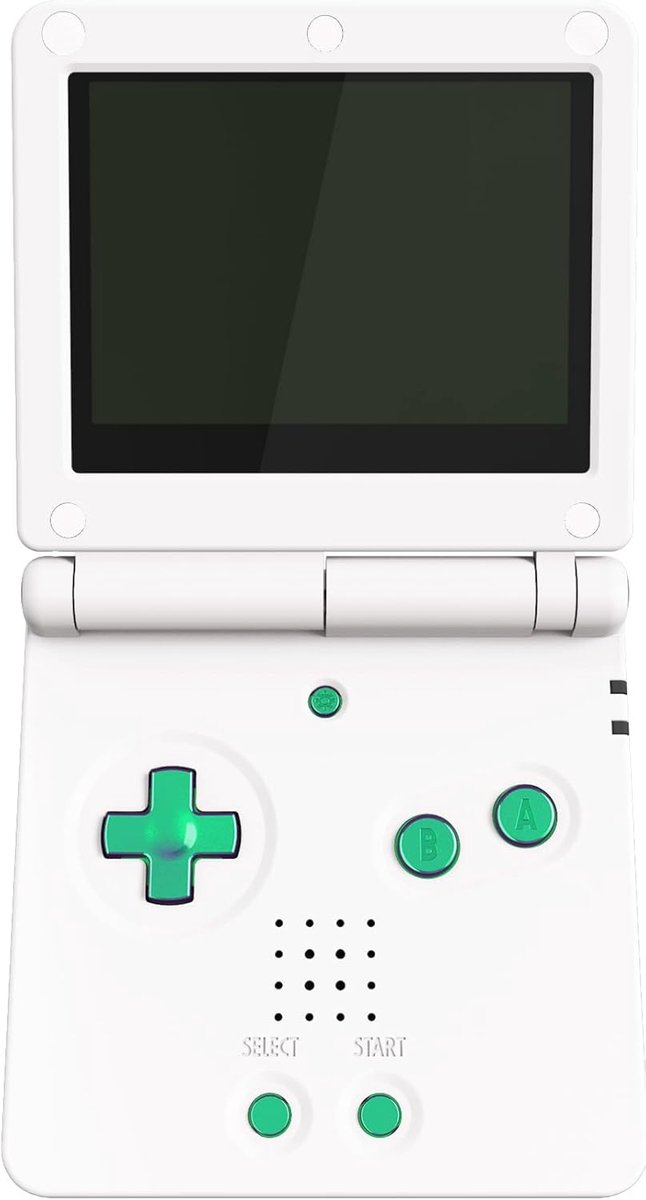 eXtremeRate Knop Buttons Volledig Set voor Gameboy Advance SP,Vervanging A B L R Knop Power Volume Knop D-pad Toetsen voor GBA SP Console(Console NIET Inbegrepen)-Kameleon Groen Paars