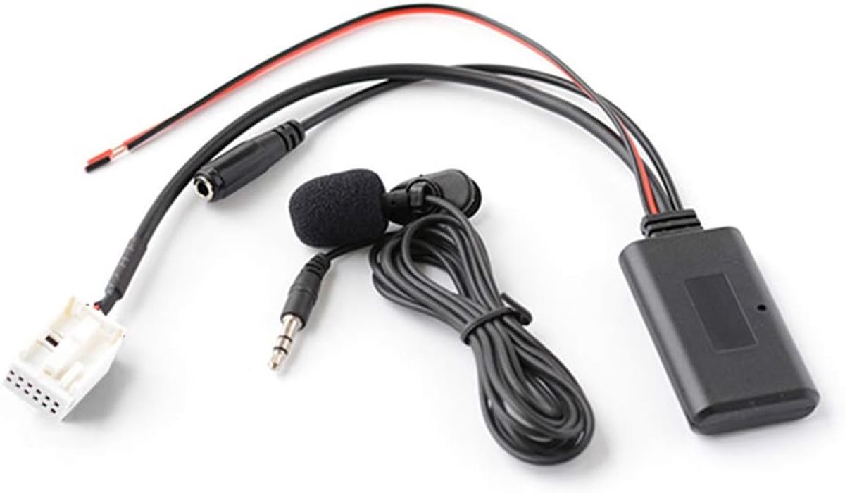 Aux Audio Adapter Met Microfoon voor Peugeot RD4 Radio voor Peugeot 207 307 308 407 607 807 Citroen C2 C3 C4 C5 C6 C8
