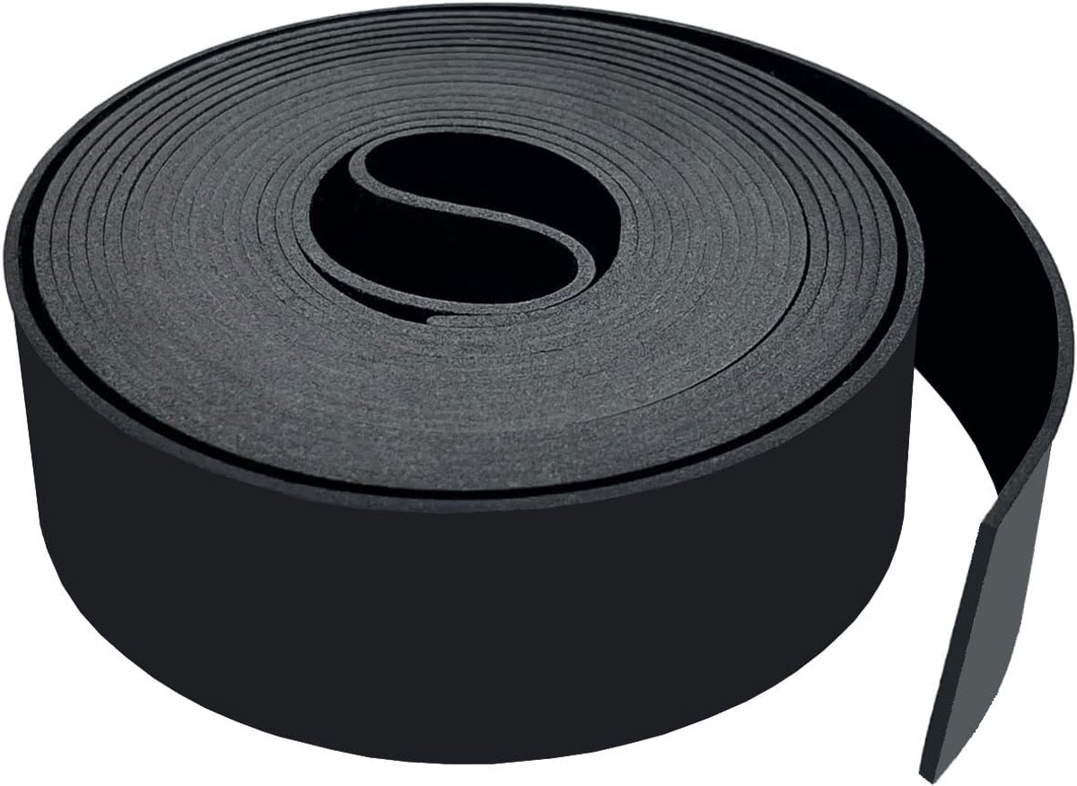 Rubber Anti-Vibratie Matten en Rollen - Neopreen Met antislip Eigenschap, Strips, Afdichtingen 25 mm x 3 m (Grootashaar)