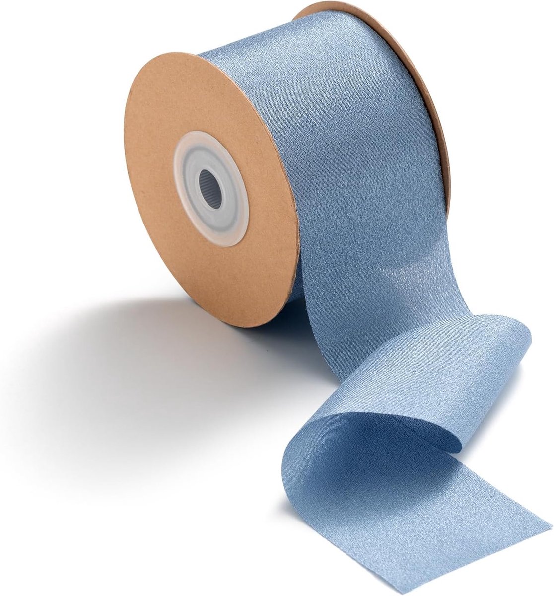 Lint Cadeaulint Blauw Chiffon 5 cm x 23 m Decoratief Breed Lint voor Verjaardag Bruiloft Valentijnsdag DIY-Projecten en Knutselwerkjes