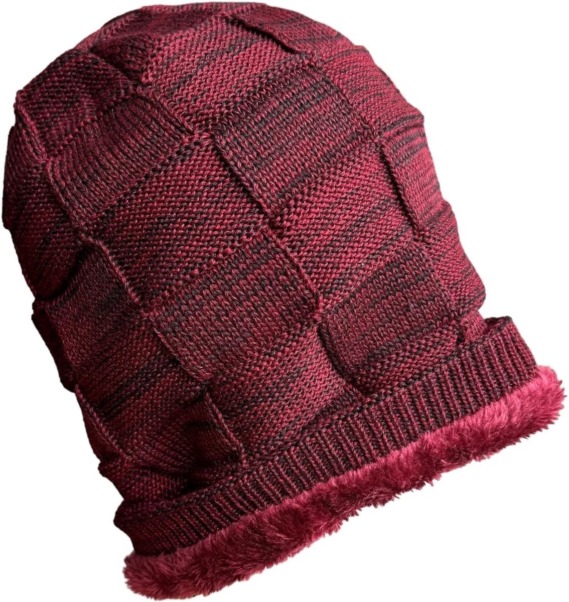 wintermuts unisex gebreide muts met zachte voering. Modieuze sportmuts, ideaal voor bergen en stad.