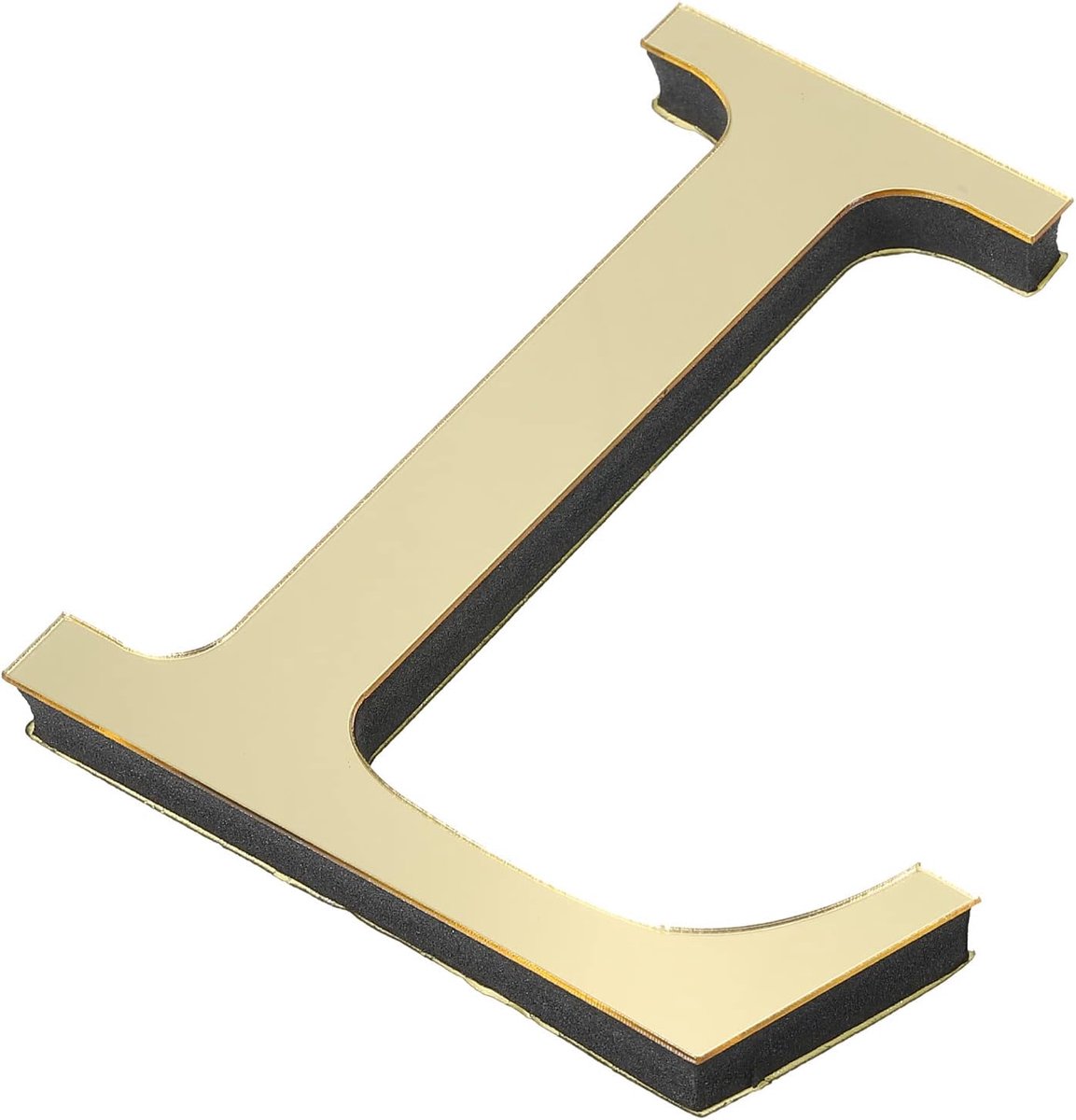 3D Acryl Alfabet Spiegel Muurstickers Letter L Zelfklevend Thuisdecor Letter Teken Kunst Sticker Decal voor DIY Thuisdecoratie Licht Goud