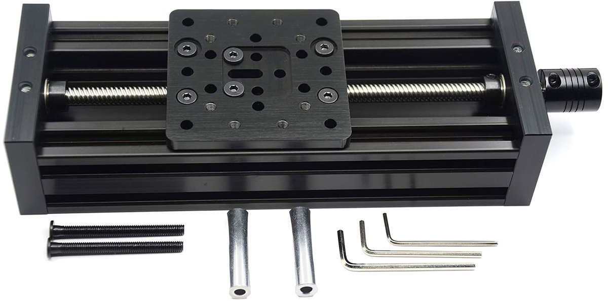 250mm 4080U Aluminium Profiel Z-As Schroef Slide Tafel Lineaire Actuator voor 3D Printer en DIY CNC Router Onderdelen X Y Z As