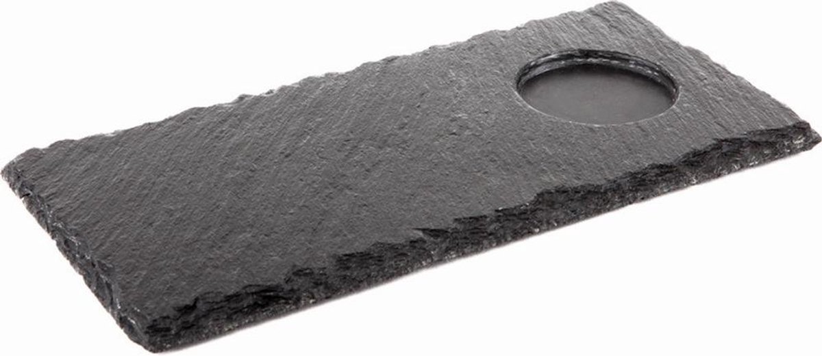 00986 natuurleisteen, 25 x 12 cm materiaaldikte 4-7 mm, met hak Ø 5,5 cm