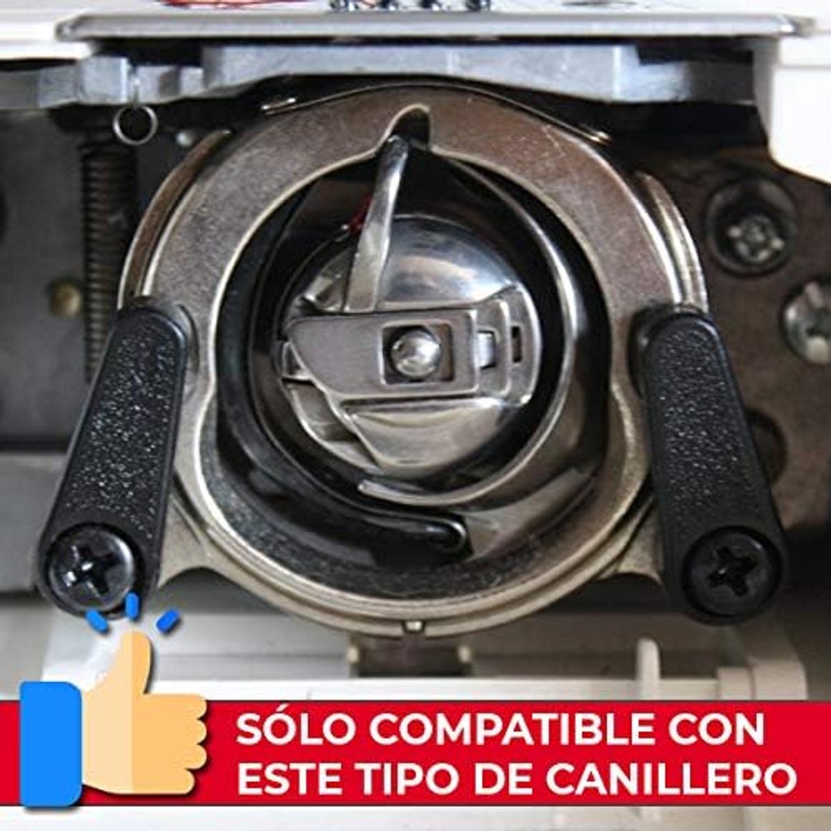 Canilla - Halvemaan werpmachine voor naaimachine (niet inbegrepen): Alfa, Singer, Elna, Juki, Brother, Lidl Silvercrest en meer.