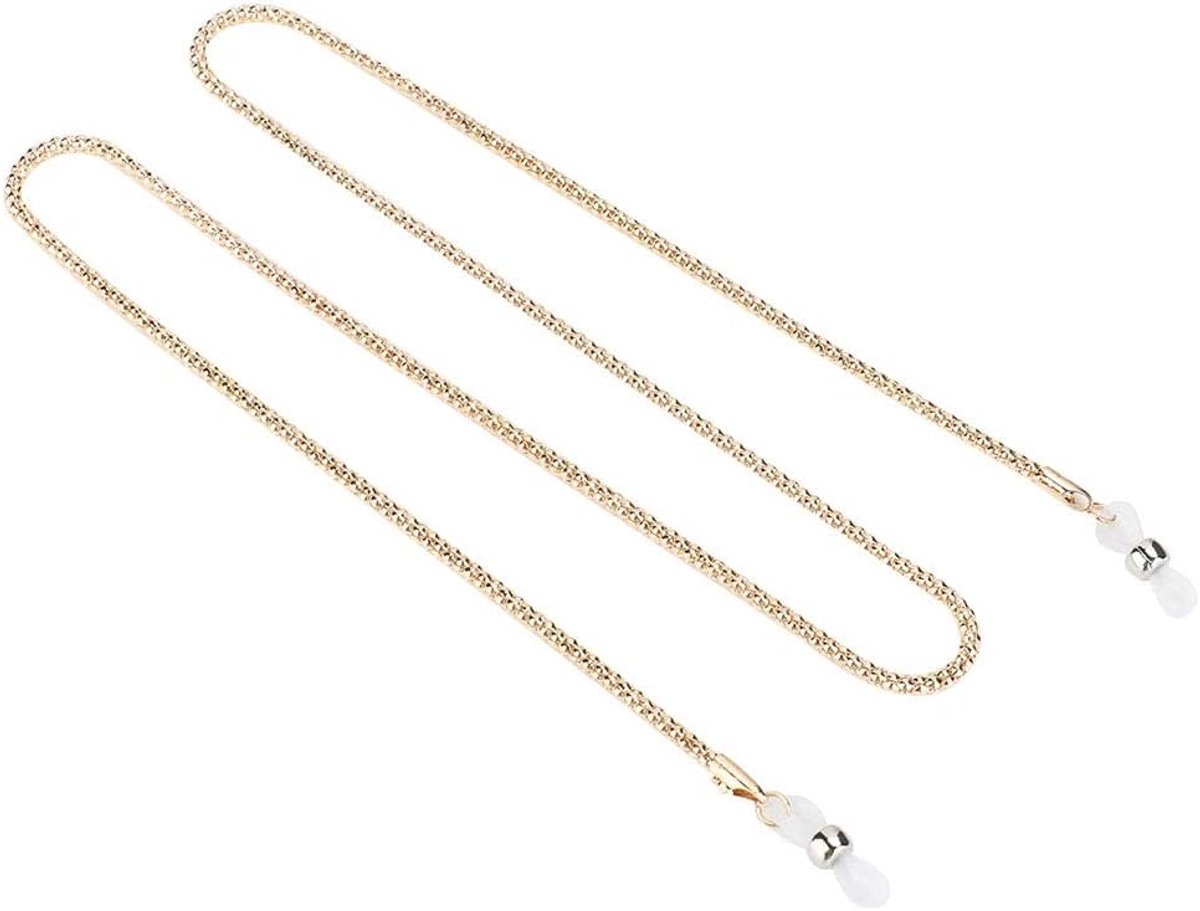 glazen ketting, gouden lenzenvloeistof bril ketting leesbril riem draagbare legering legering bril ketting, voor mannen vrouwen
