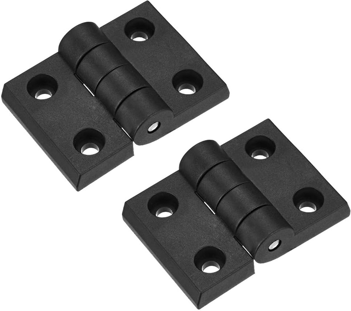 sourcing map kastdeur wandkastdeur koppeling scharnier ABS nylon 102 mm lang zwart / 70mm x 50mm x 19mm,2 pcs