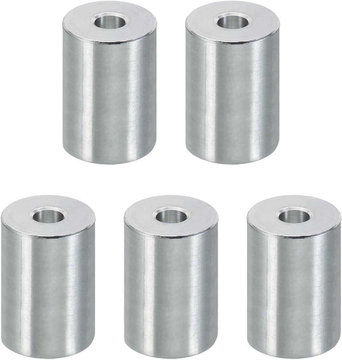 M6 Aluminium Spacers, 5 Stks Metalen Spacer Aluminium 6.5mm ID x 20mm OD x 25mm L Aluminium Spacer Schroef Standoff Ronde voor 1/4 "of M6 Schroefbouten