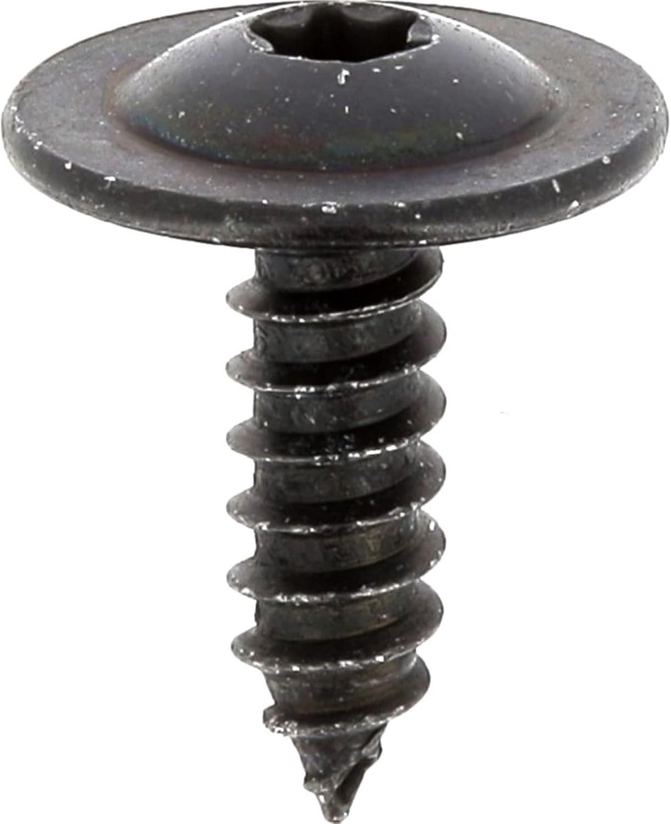 brede kop, binnenbekleding, RLX Torx-opdruk, in blister, 4,8 mm x 16 mm, zink, zwart, 5 stuks