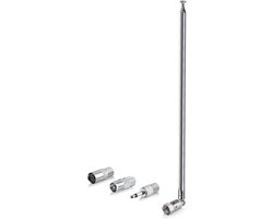 DAB FM Radio Antenne AV Ontvanger 75 Ohm F Adapter Telescopische Antenne F naar TV Adapter 3 kit voor Tivoli Audio Model Audio Sony Yamaha Denon Teac Pioneer Panasonic Onkyo Marantz