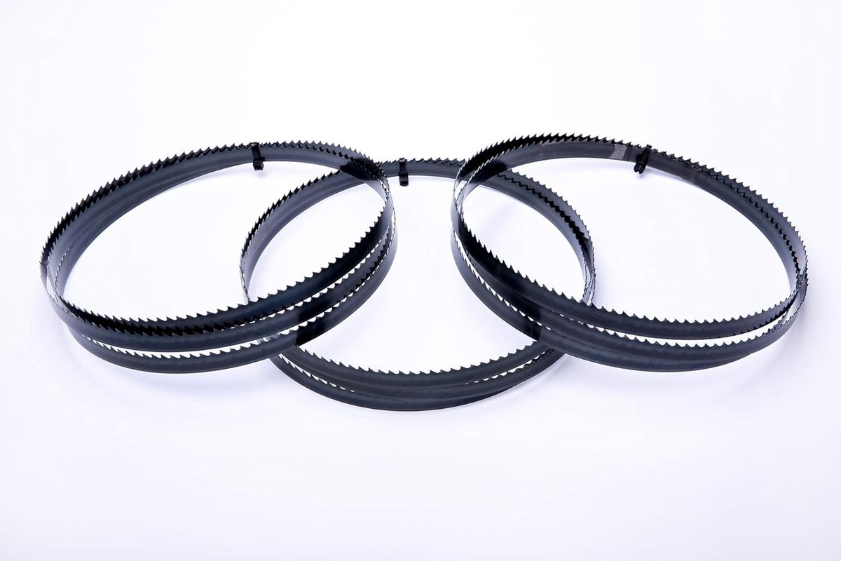 hoogwaardige lintzaagbladen, 3-delige set, 2240 x 16 x 0,65 mm, 4 tpm, gereedschapsstaal voor hout, o.a. voor Elektra Beckum, Metabo, Güde zaagband